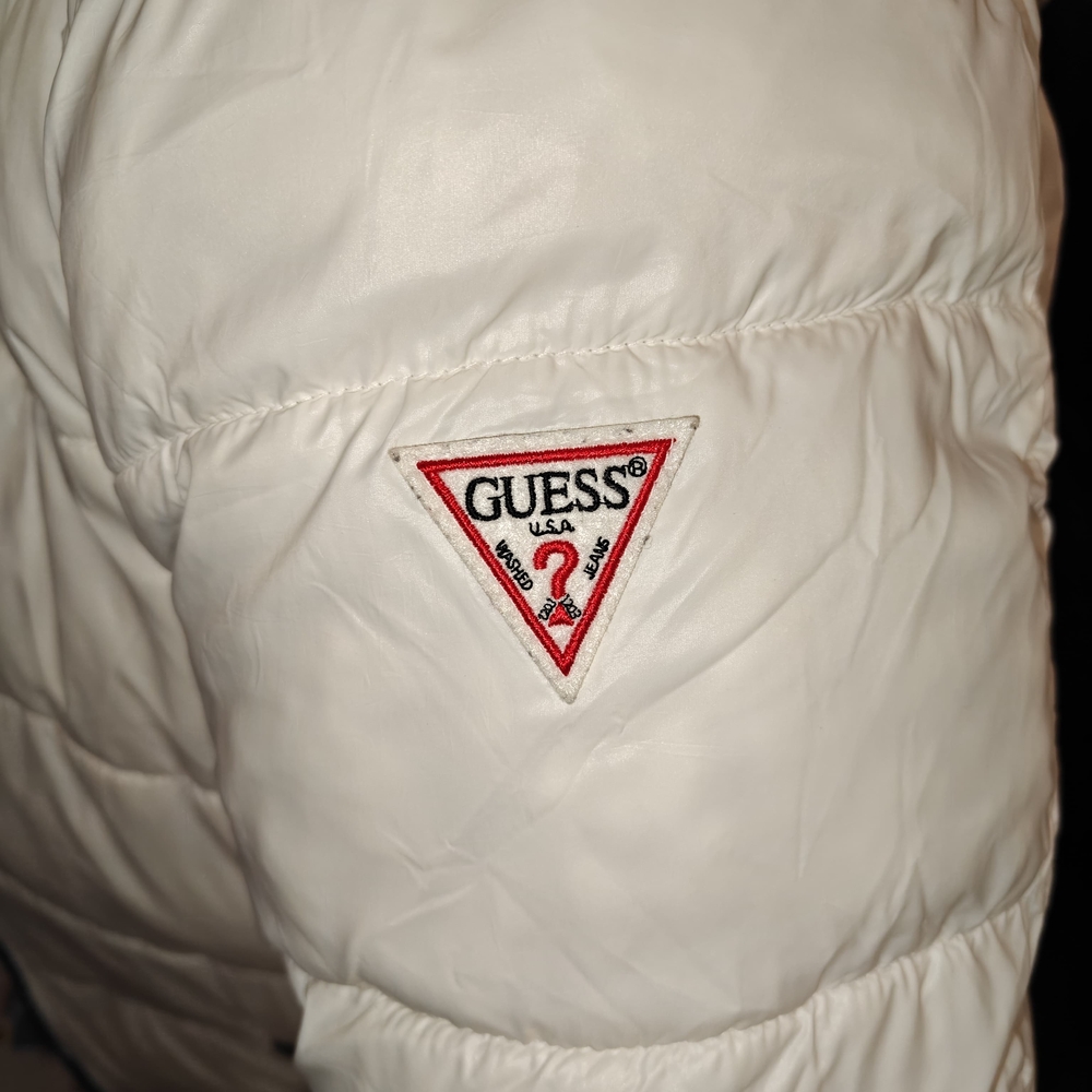 Guess White Jacket With Gray Lining - image 5
